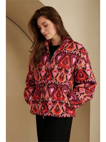 Lofty Manner Jas JACKET VEDA PI41 787 Heart Ikat Print