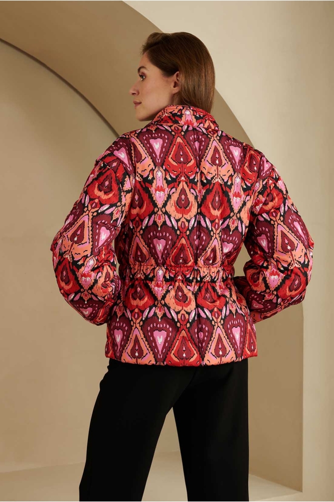 JACKET VEDA PI41 787 heart ikat print