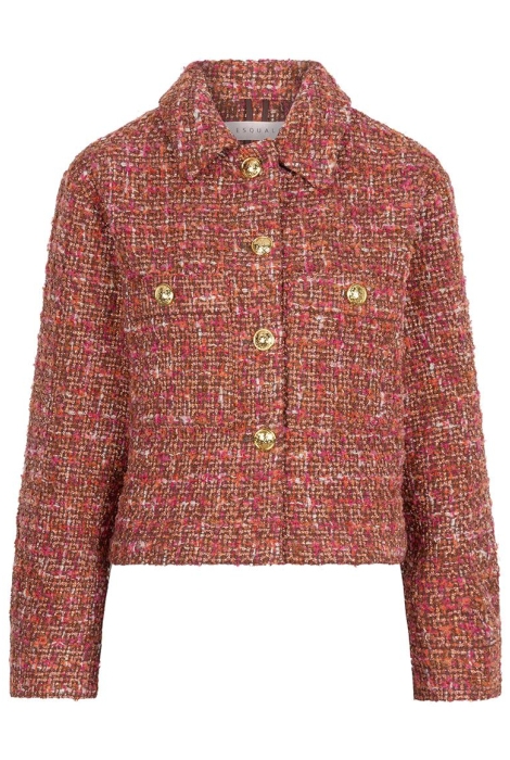 EsQualo blazer boucle multicolor short