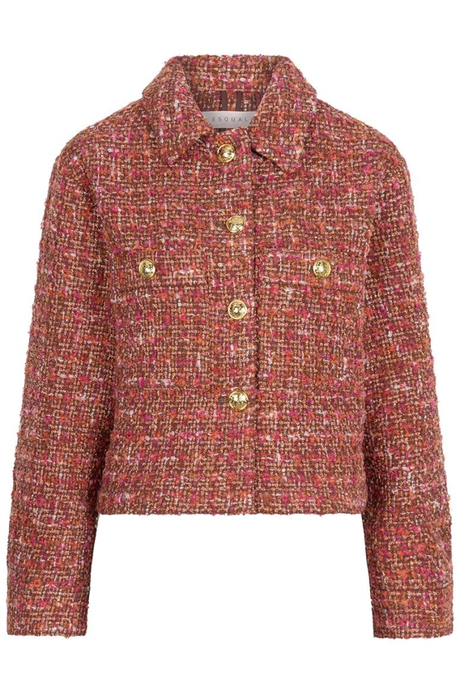 BLAZER BOUCLE MULTICOLOUR SHORT W24 17703 400 red