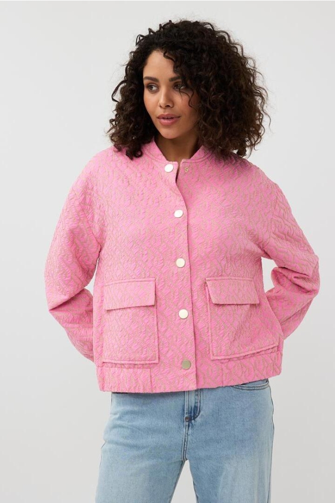 JACKET BOMBER JACQUARD SP25 19020 420 rose