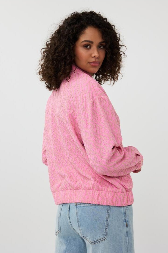 JACKET BOMBER JACQUARD SP25 19020 420 rose