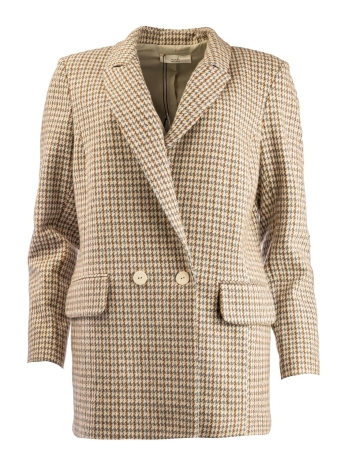 I-coni-K Blazer INDY PIED DE POULE 24FW P275 04 715 LIGHT GREY SAND