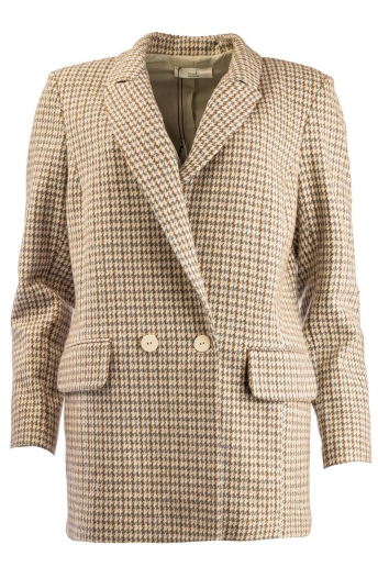 I-coni-K Blazer INDY PIED DE POULE 24FW P275 04 715 LIGHT GREY SAND