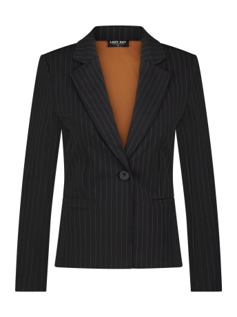 Lady Day Blazer BILLY BLAZER L46 491 2217 PINSTRIPE BLACK