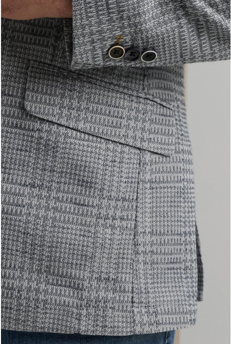 Vanguard blazer knitted check scura