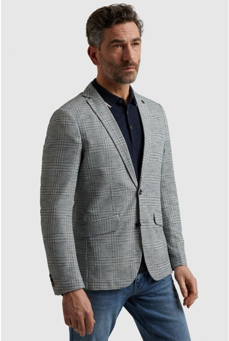 Vanguard blazer knitted check scura