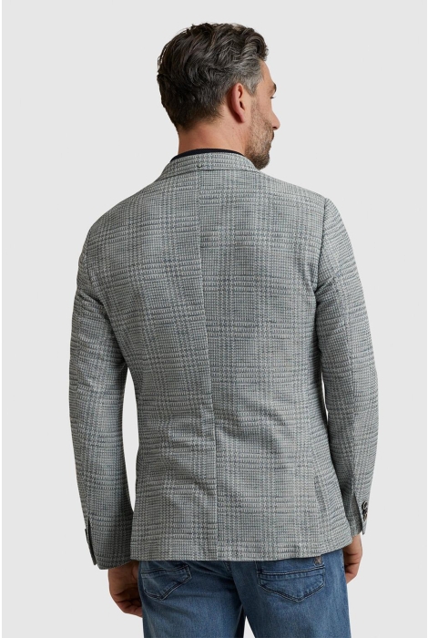 Vanguard blazer knitted check scura