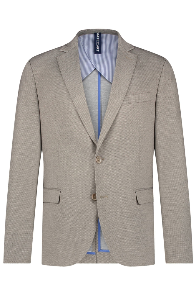 GEMELEERDE BLAZER VAN GEBREIDE STOF 711 15811 1614