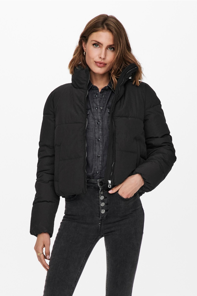 ONLDOLLY SHORT PUFFER JACKET OTW NO 15205371 Black