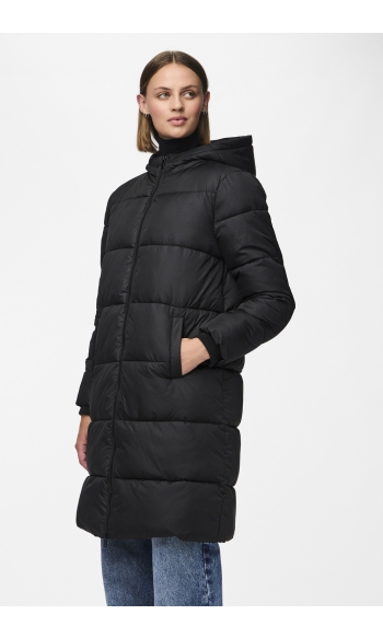 PCBEE NEW LONG PUFFER JACKET BC 17115627 BLACK