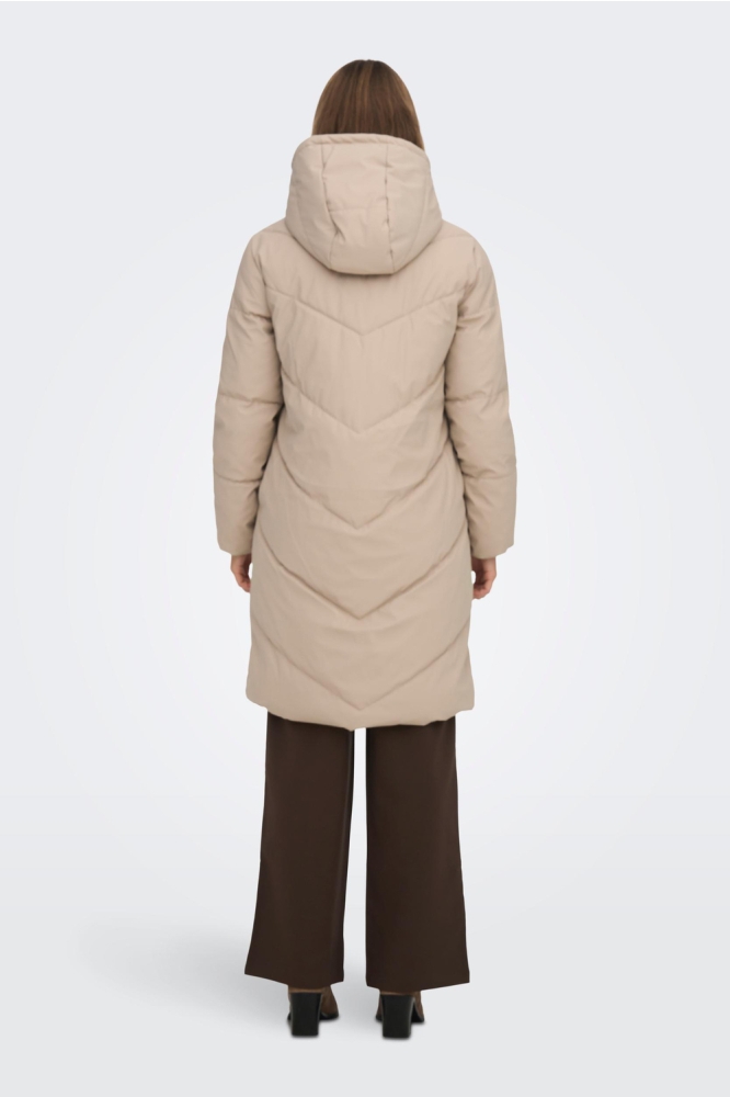 JDYULRIKKA WATER REP PUFFA OTW NOOS 15217556 SIMPLY TAUPE