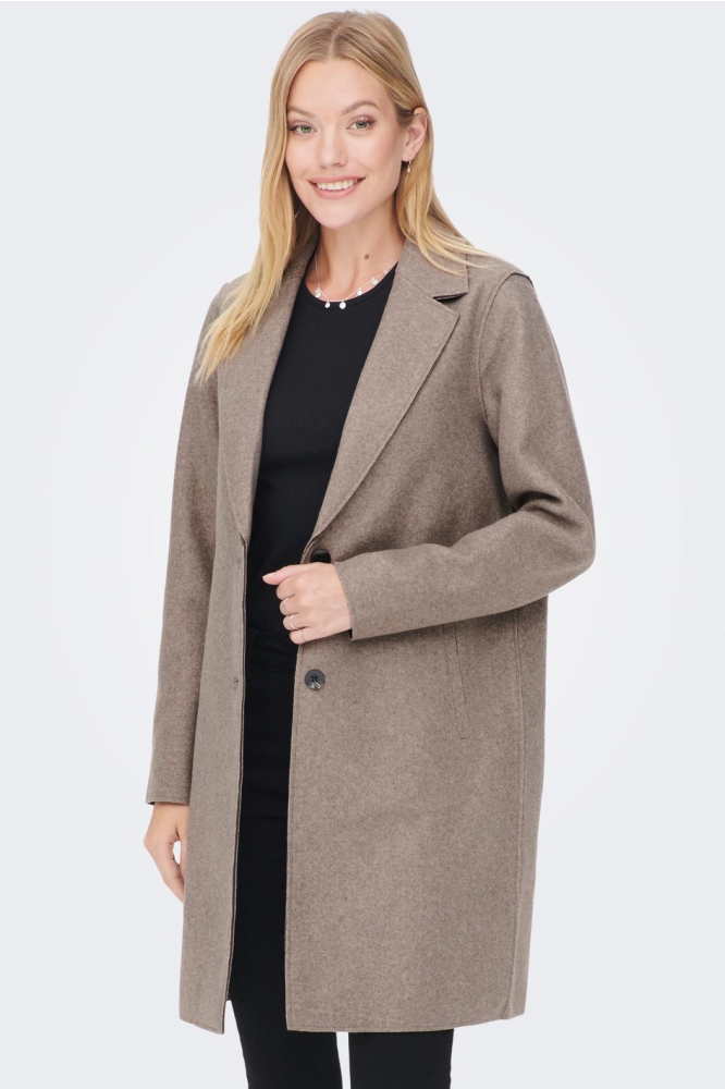 ONLCARRIE BONDED COAT OTW NOOS 15213300 CARIBOU/MELANGE