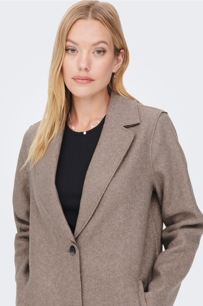 ONLCARRIE BONDED COAT OTW NOOS 15213300 CARIBOU/MELANGE