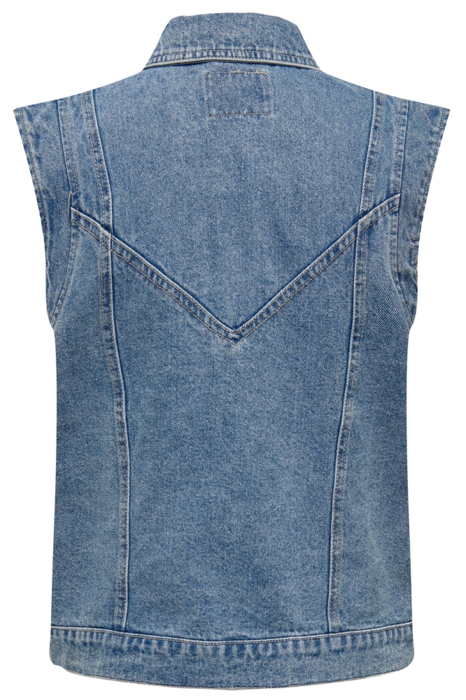 ONLKENNEDY SL DNM WAISTCOAT BJ 15278041 Medium Blue Denim