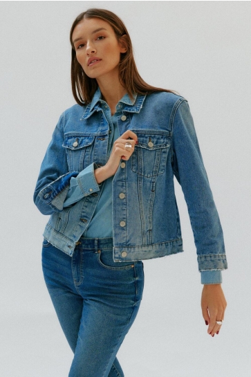 Vero Moda Jas VMZORICA LS DENIM JACKET MIX NOOS 10279789 Medium Blue Denim