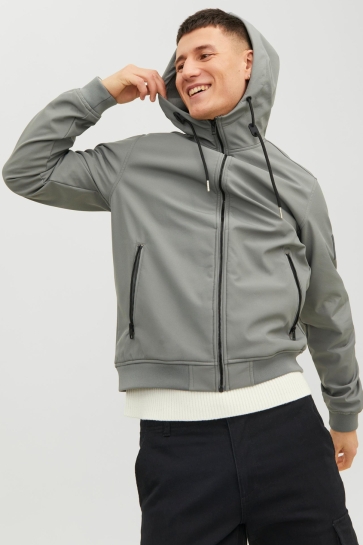 Jack & Jones Jas JJEBASIC SOFTSHELL HOOD NOOS 12236300 Sedona Sage