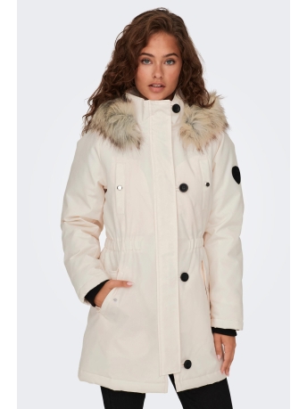 Only Jas ONLIRIS FUR WINTER PARKA CC 2023 OT 15304625 EGGNOG