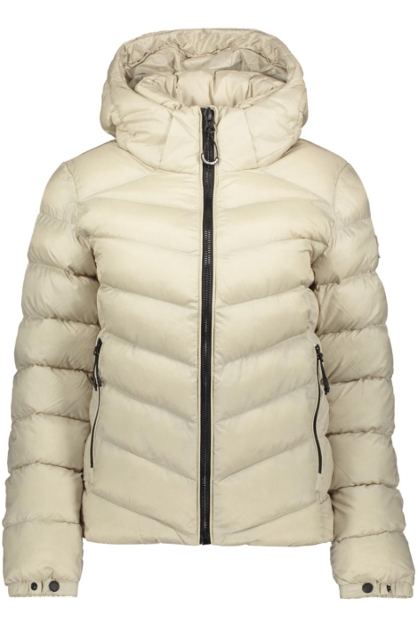 fuji jacket beige pelican jas hooded padded superdry w5011593a