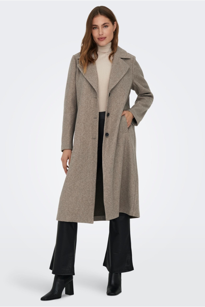 ONLEMMA REG. LONG COAT OTW OS 15313657 Cinder/MELANGE