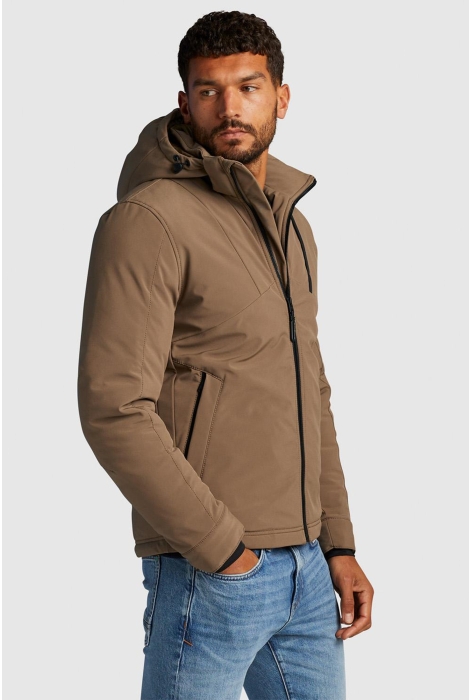 Cast Iron hooded jacket softshell superbolt