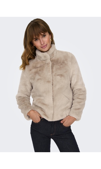 ONLNEWVIDA FAUX FUR JACKET CC OTW 15295423 HUMUS