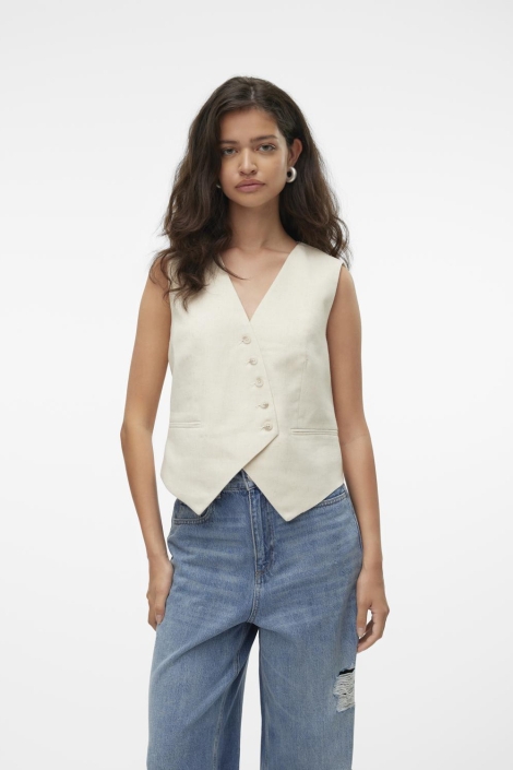 Vero Moda vmflorence sl linen waistcoat