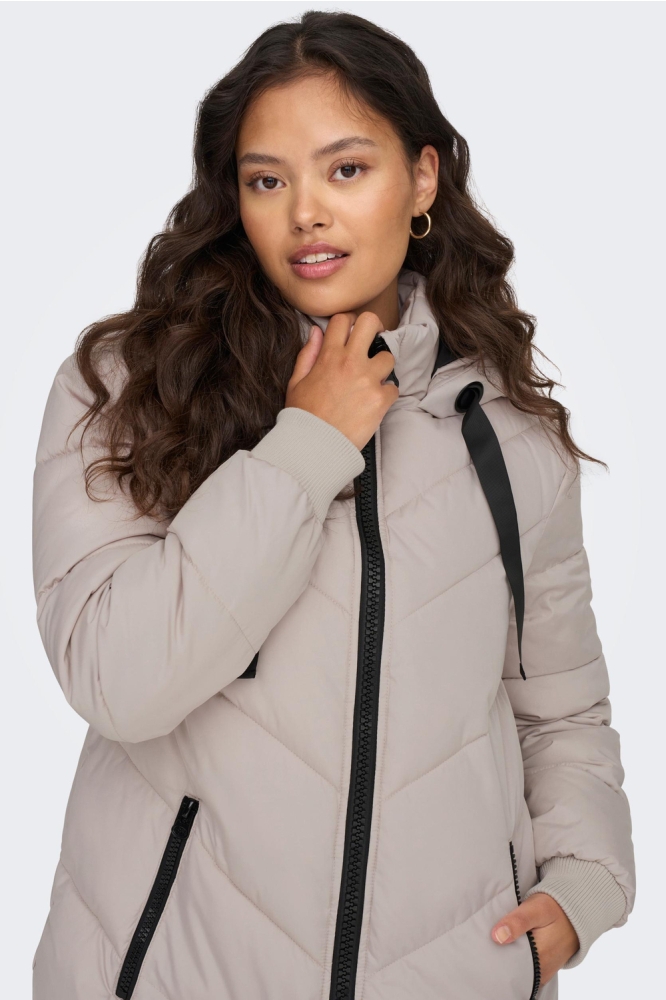 JDYSKYLAR PADDED HOOD JACKET OTW NO 15207784 Chateau Gray