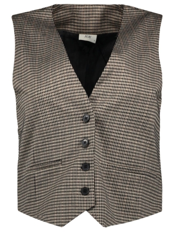 Jacqueline de Yong Vest JDYGEGGO MIA WAISTCOAT JRS ATK 15328945 COBBLESTONE/MINI CHECK