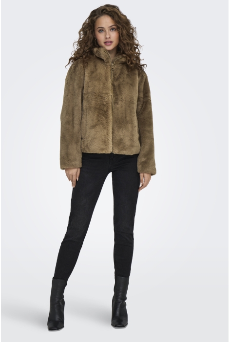 Jacqueline de Yong jdyesther faux fur jacket otw qiq