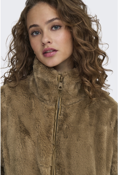 Jacqueline de Yong jdyesther faux fur jacket otw qiq