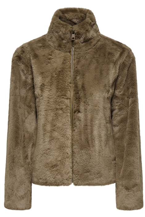 Jacqueline de Yong jdyesther faux fur jacket otw qiq