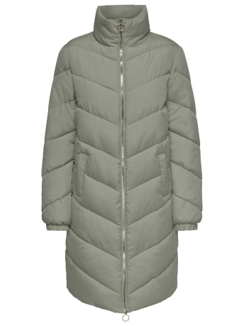 Jacqueline de Yong Jas JDYNEWFINNO LONG PADDED JACKET OTW 15305658 Veniver/SILVER ZIP