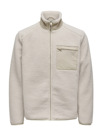 Only & Sons Jas ONSDALLAS SHERPA JACKET OTW VD 22025599 SILVER LINING