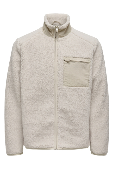 Only & Sons onsdallas sherpa jacket otw vd