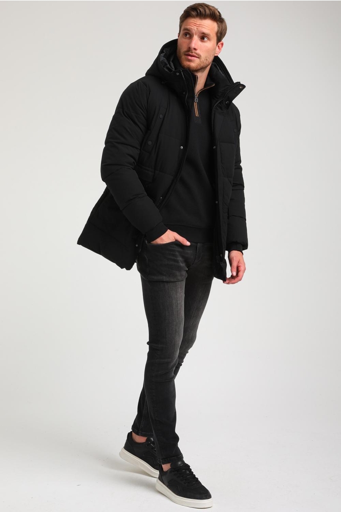 GEWATTEERDE PARKA CASUAL 534756 201 black