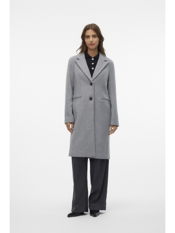 Vero Moda Jas VMBLAZA LONG WOOL COAT GA BOO 10267495 LIGHT GREY MELANGE