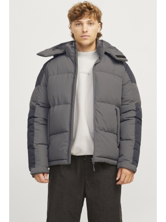 Jack & Jones Jas JCOAERO PUFFER SN 12260428 GARGOYLE/ASPHALT