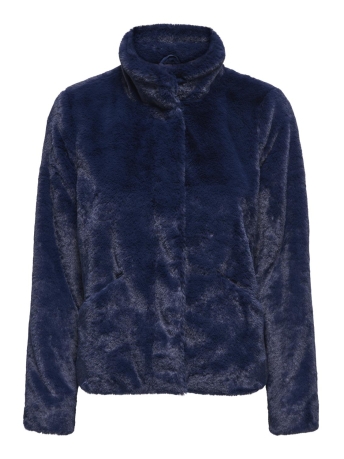 Only Jas ONLNEWVIDA FAUX FUR JACKET OTW CC 15295423 NAVY ACADEMY