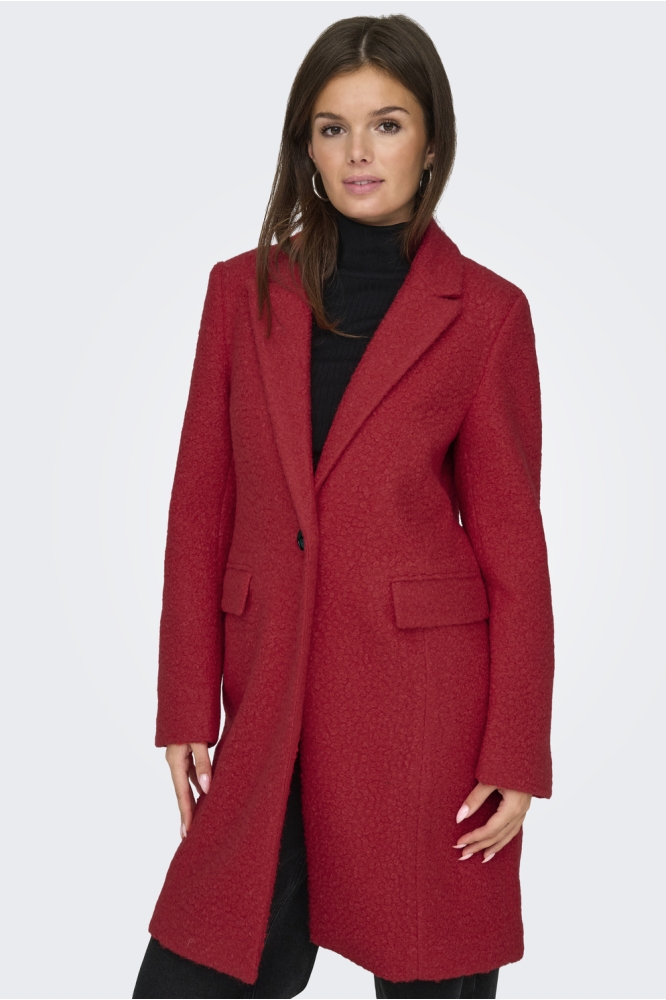 ONLVALERIA COAT CC OTW 15321870 HIGH RISK RED