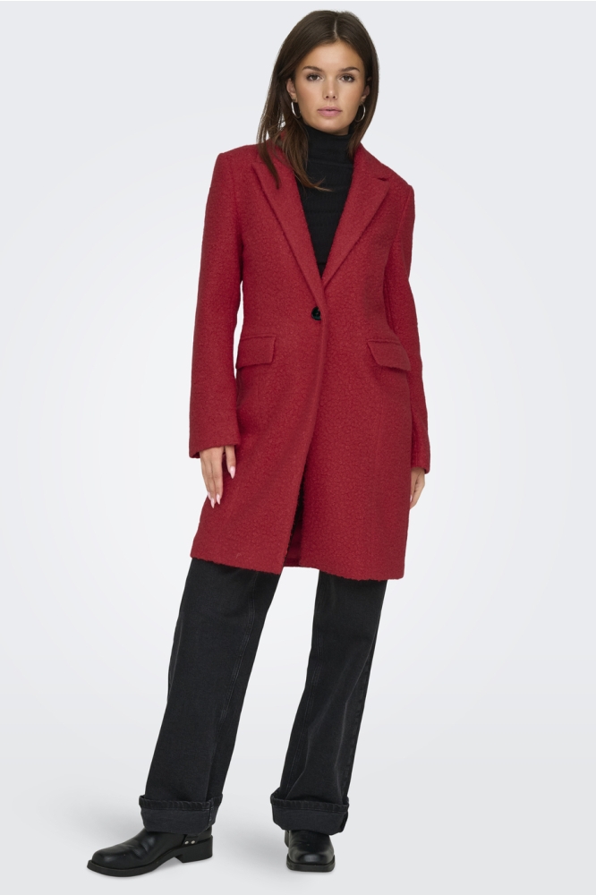 ONLVALERIA COAT CC OTW 15321870 HIGH RISK RED