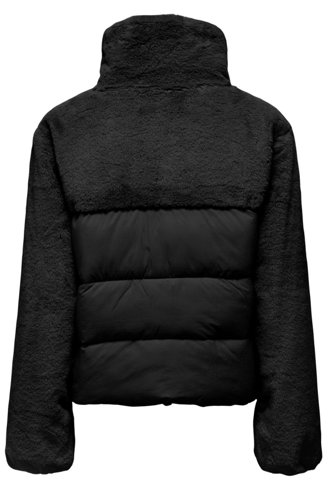 ONLWANJA FUR PUFFER MIX JACKET CC O 15292945 BLACK