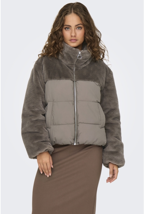 Only onlwanja fur puffer mix jacket cc o