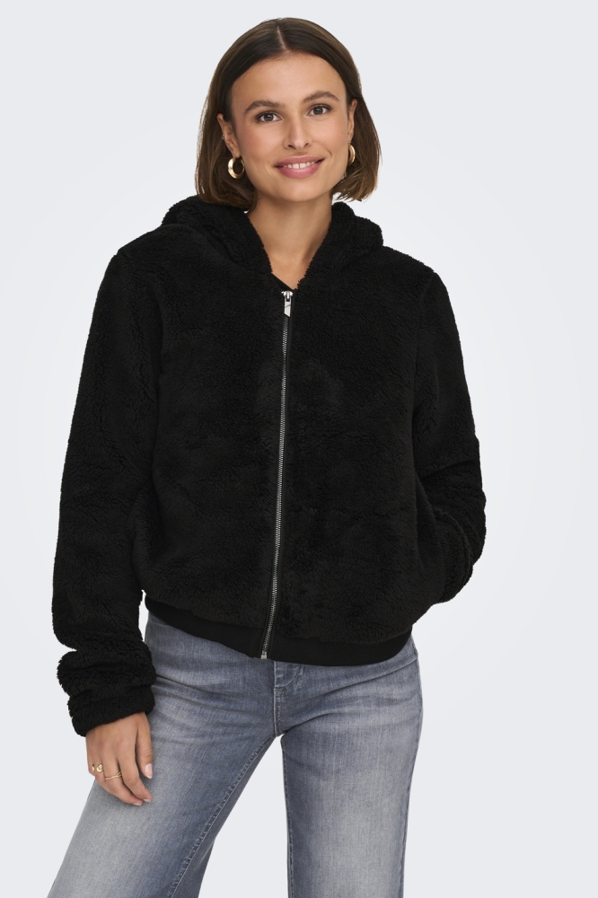 ONLNEWANNA CONTACT SHERPA JKT OTW N 15300635 BLACK