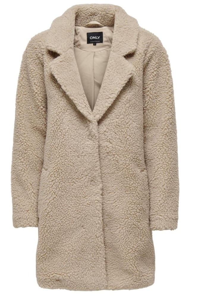 ONLNEWAURELIA SHERPA COAT LIFE OTW 15304788 CUBAN SAND