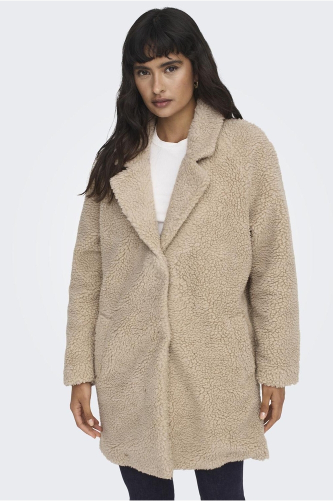 ONLNEWAURELIA SHERPA COAT LIFE OTW 15304788 CUBAN SAND