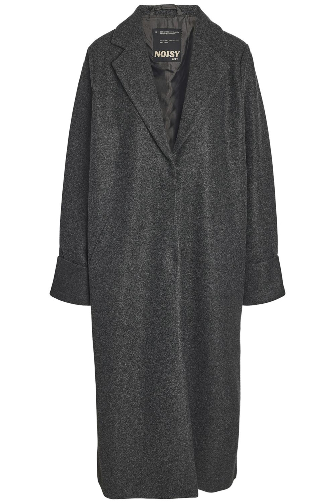 NMCADDY L/S LONG COAT FWD NOOS 27031306 DARK GREY MELANGE