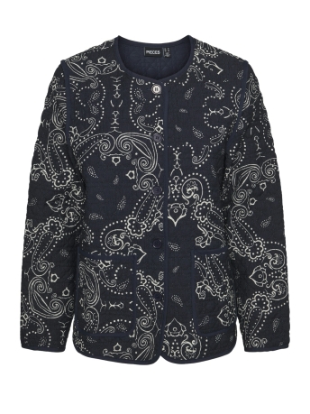 Pieces Jas PCNIRA LS QUILTED JACKET FC BC 17152225 SKY CAPTAIN/PAISLEY