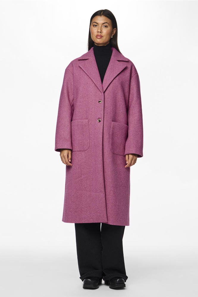 PCJILI LONG COAT BC 17141583 FESTIVAL FUCHSIA