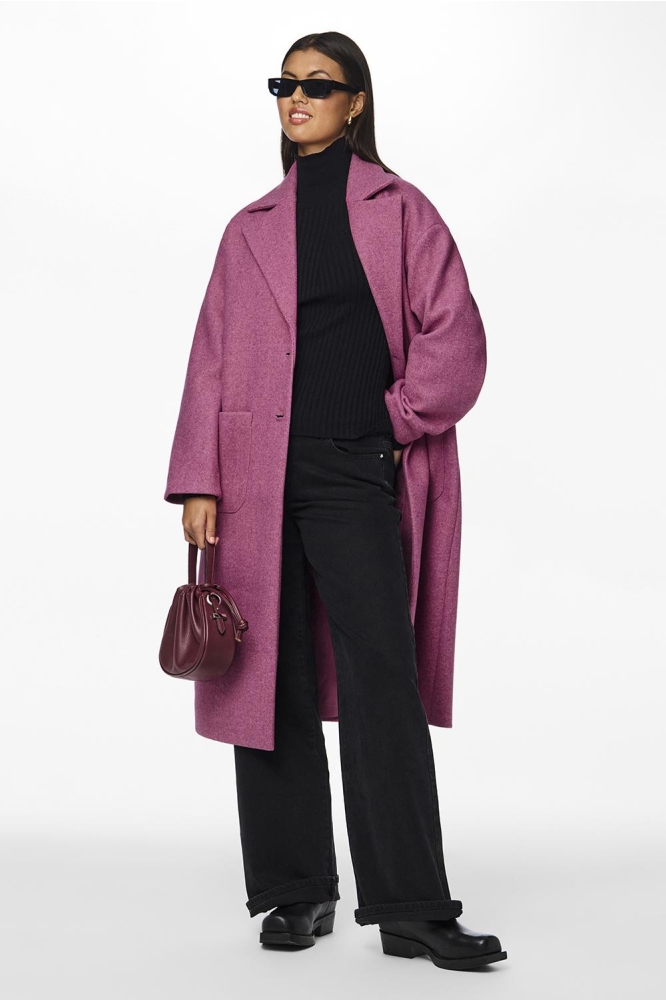 PCJILI LONG COAT BC 17141583 FESTIVAL FUCHSIA